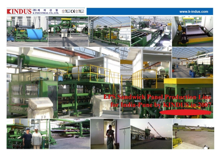 Continuous EPS Sandwich Panel Line  Made in Korea